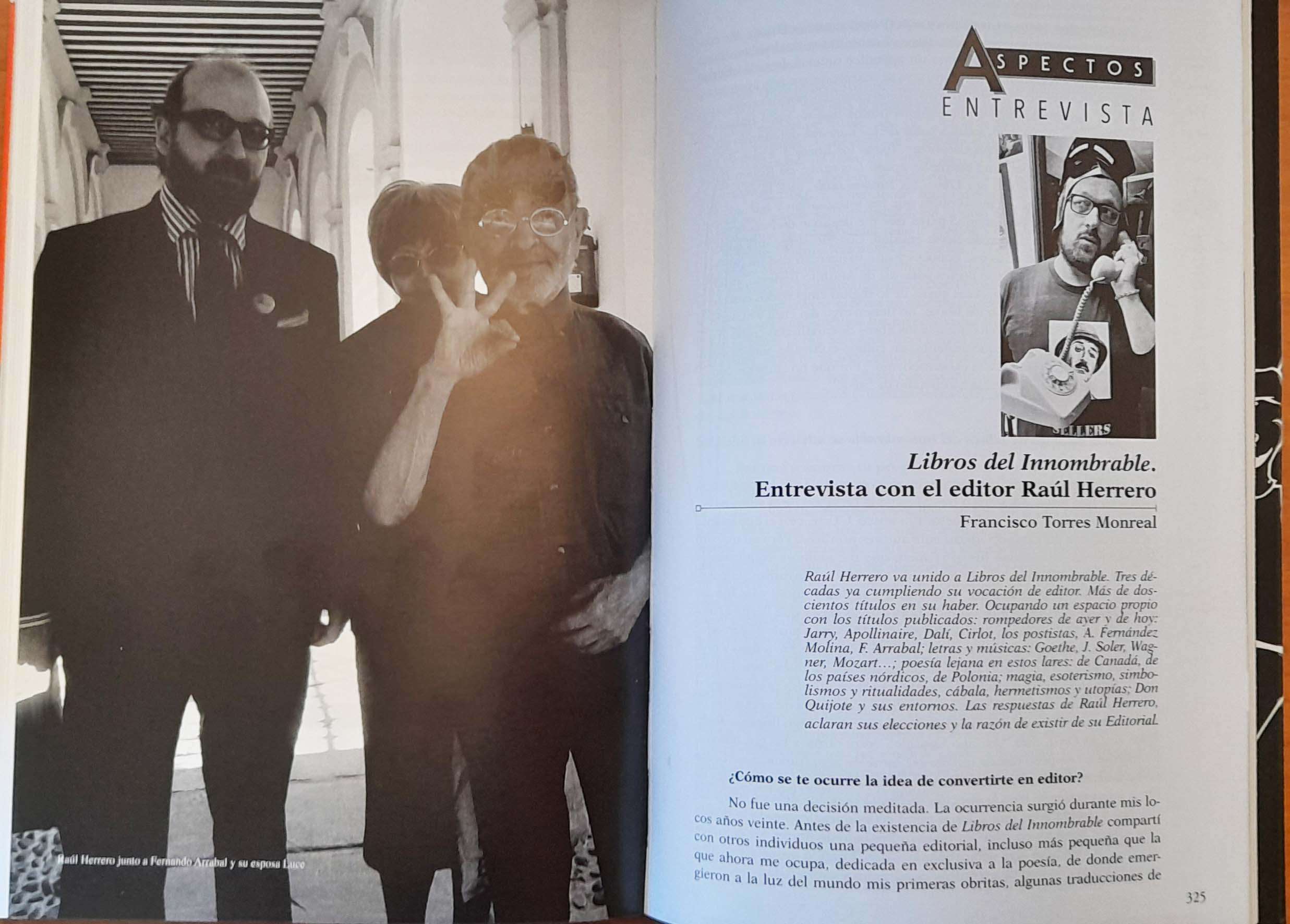Libros del Innombrable en la revista Barcarola (núm. 98/99).