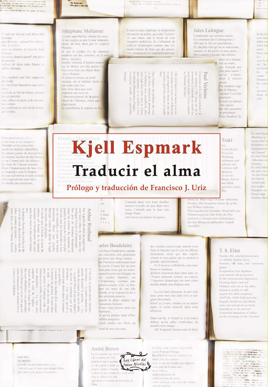 Álvaro de la Rica reseña Traducir el alma de Kjell Espmark en Turia